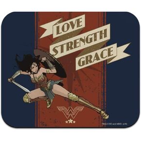 Wonder Woman Movie Love, Strength, Grace Low Profile Thin Mouse Pad Mousepad