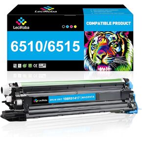 LeciRoba 6510 6515 Remanfactured Drum Unit Replacement for Xerox 108R01417 for Xerox Phaser 6510 WorkCentre 6515 (Cyan, 1 Pack)