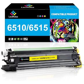 LeciRoba 6510 6515 Remanfactured Drum Unit Replacement for Xerox 108R01419 for Xerox Phaser 6510 WorkCentre 6515 (Yellow, 1 Pack)