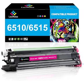 LeciRoba 6510 6515 Remanfactured Drum Unit Replacement for Xerox 108R01418 for Xerox Phaser 6510 WorkCentre 6515 (Magenta, 1 Pack)