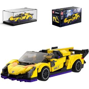 Mould King Speed Champoin Veneno Super Car Models Building Toys with Display Case, 27053 Model Car Kits Building Sets, Toy Cars Building Blocks, Speed Race Car Building Kits for Adults Kids 8+(365PCS)