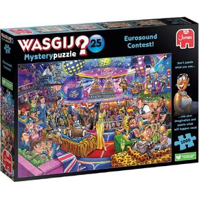 Jumbo, Wasgij, Mystery 25 - Eurosound Contest!, Unique Collectable Jigsaw Puzzle for Adults, 1,000 Piece