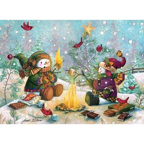 Cobble Hill Family Piece's 350 Puzzle - S'More Fun - Sample Poster Included