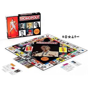 MONOPOLY: David Bowie | Collector’s Edition Celebrating the Music of David Bowie | Collectible Classic Monopoly Game Featuring Custom Game Board & Artwork | Officially-Licensed David Bowie Merchandise