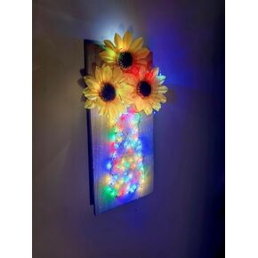 3D String Art Kit for Kids 6-12, Light Up String Light Toy with 100 LED Craft Making Kit Arts and Crafts Set Christmas Birthday Gifts for Girls and Boys Ages 6 7 8 9 10 11 12 Year Old (Multi Colored)