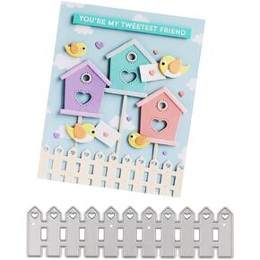 LZBRDY Balloons Gift Box Embossing Background Cutting Dies Stencil for Card Making and Scrapbooking, Arts Crafts Die Cuts Scrapbooking Supplies