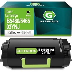 GREENBOX Remanufactured B5460 B5465 Toner 03YNJ Toner Cartridge 45,000 Pages Compatible for Dell B5460dn B5465dnf Laser Printer (High Yield)