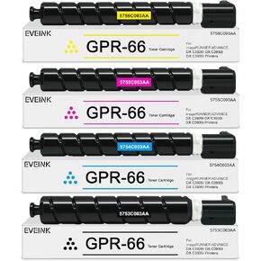 Extra High Yield GPR66 GPR-66 GPR 66 Toner Cartridge 5753C003AA 5754C003AA 5755C003AA 5756C003AA Toner Compatible with Canon imageRUNNER Advance DX C3926i DX C3930i DX C3935i Series Printers