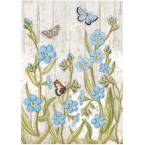STAMPERIA INTER, KFT Rice Paper Pack A4 FLWR/BFLY, Multicoloured