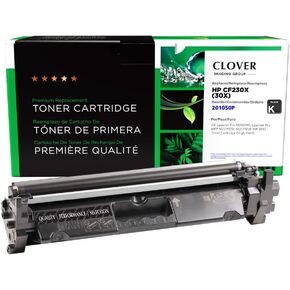 Clover Remanufactured Toner Cartridge Replacement for HP CF230X (HP 30X) | Black | High Yield