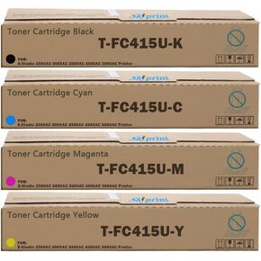 4515AC T-FC415U Toner Cartridge Compatible with T0SHIBA T-FC415U-K T-FC415U-C T-FC415U-M T-FC415U-Y use for T0SHIBA E-Studio 2515AC 3015AC 3515AC 4515AC 5015AC Printer.