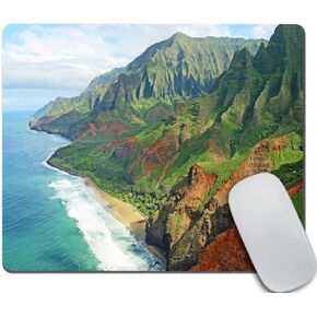 Hawaii Gaming Mousepad, Na Pali Coast Mouse pad, Kauai Mouse pad Non-Slip Rubber Rectangle Mouse Pads for Computers Laptop