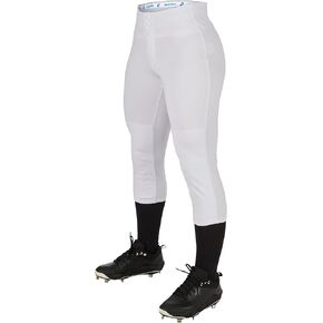 CHAMPRO Women's Fireball Low-Rise Knicker-Style Fastpitch Softball Pants in Solid Color with Reinforced Knees