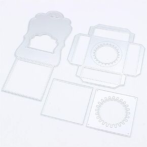KSCRAFT Elegant Round Lip Balm Box Metal Cutting Dies Stencils for DIY Scrapbooking/Photo Album Decorative Embossing DIY Paper Cards