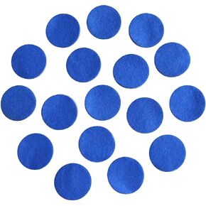 Royal Blue Adhesive Felt Circles, 1.5" Wide, Package of 48x, Die Cut Felt Stickers Ready to use for DIY Projects & Crafts