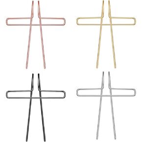 Book Clips to Hold Book Open, 4 Packs Book Holders for Reading Hands Free Metal Music Book Page Holder Portable Book Opener Holder Clips for Women Girls Student Teacher Book Lovers Reading Accessories