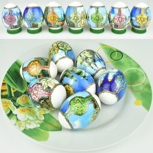 Easter Egg Decorating Kit - Thermo Heat Shrink Sleeve Decoration Easter Egg Wraps - Pysanka Pysanky Patterns - Egg Stickers in Saudi Arabia