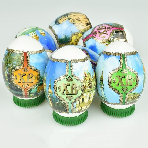 Easter Egg Decorating Kit - Thermo Heat Shrink Sleeve Decoration Easter Egg Wraps - Pysanka Pysanky Patterns - Egg Stickers in Saudi Arabia