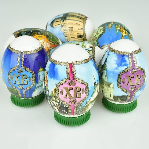 Easter Egg Decorating Kit - Thermo Heat Shrink Sleeve Decoration Easter Egg Wraps - Pysanka Pysanky Patterns - Egg Stickers in Saudi Arabia