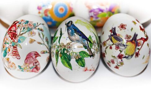 Easter Egg Decorating Kit - Thermo Heat Shrink Sleeve Decoration Easter Egg Wraps - Pysanka Pysanky Patterns - Egg Stickers in Saudi Arabia