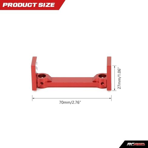 لـ Redcat Gen7 ترقيات حامل المصد المصنوع من خليط معدني لطراز Rc Hobby Car Redcat 110 Everest Redcat Gen7 ProSport (أحمر) in Kuwait