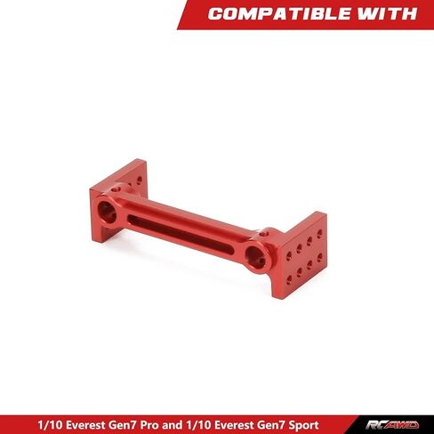 لـ Redcat Gen7 ترقيات حامل المصد المصنوع من خليط معدني لطراز Rc Hobby Car Redcat 110 Everest Redcat Gen7 ProSport (أحمر) in Kuwait