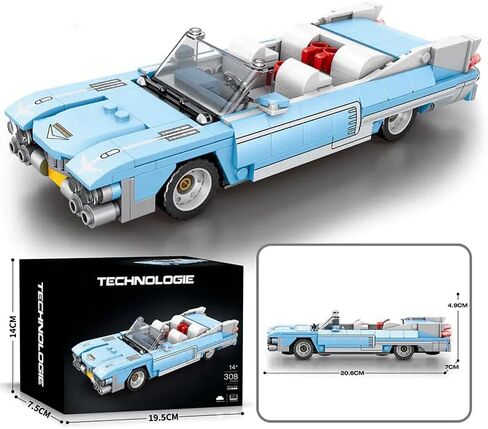 Sports Car Model Building Set for Mazda RX-7, 367 PCS Racing Car Model Building Brick, MOC Super car Building Blocks kit, Construction Vehicle Toys Gift for Kid Adult in Saudi Arabia