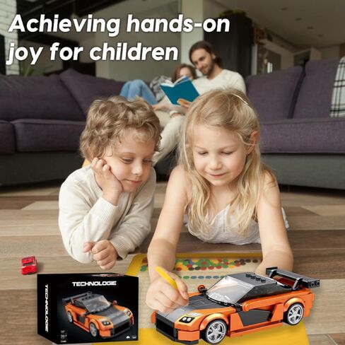 Sports Car Model Building Set for Mazda RX-7, 367 PCS Racing Car Model Building Brick, MOC Super car Building Blocks kit, Construction Vehicle Toys Gift for Kid Adult in Saudi Arabia