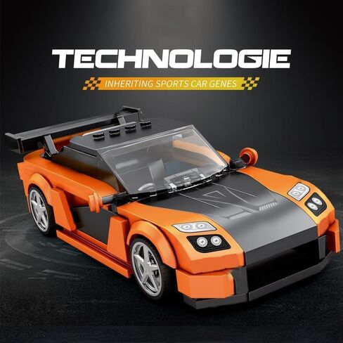 Sports Car Model Building Set for Mazda RX-7, 367 PCS Racing Car Model Building Brick, MOC Super car Building Blocks kit, Construction Vehicle Toys Gift for Kid Adult in Saudi Arabia