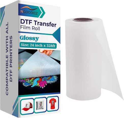 NGOODIEZ DTF Transfer Film Double-Sided Matte Clear DTF Transfer Paper PreTreat Sheets, PET Heat Transfer Paper Suited for All Modified Desktop DTF Printers - A4 (8.3" x 11.7"), 25 DTF Film Sheets in Saudi Arabia