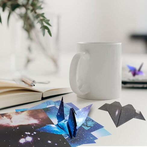 Origami Paper 6x6 Inch, DOITEM Sheets Origami Paper Different Designs of Beautiful Outer Space Sky for Paper Arts Crafts Kids Starry Sky Grown-ups School Teachers Folding Origami Paper Strips in Saudi Arabia