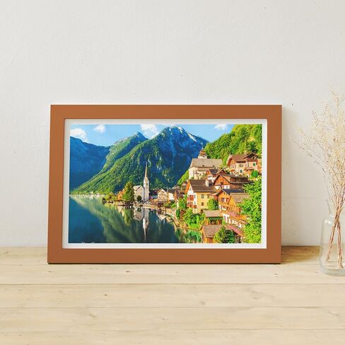 Pintoo Jigsaw Puzzles 1000 Piece for Adults - Lakeside Village of Hallstatt, Austria Beautiful Plastic Puzzle for Home Decor Zero Dust Easy Storage [H1785] in Saudi Arabia
