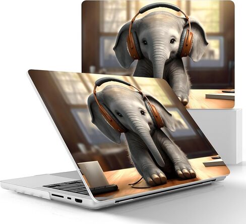 May Chen Case for M4 MacBook Pro 14 inch Models: M4 A3112 A3401 A3185, M3 A2918 A2992, M2 A2779, M1 A2442 2021-2024 Release, Surface Plastic Hard Shell Case & Keyboard Cover, Floral Elements in Saudi Arabia