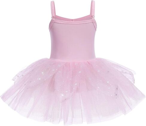 AFAVOM Girls Sequin Ballet Dance Dress Tutu Skirt Leotard Ballerina Fairy Princess Halloween Christmas Fancy Dress up Costume in Saudi Arabia