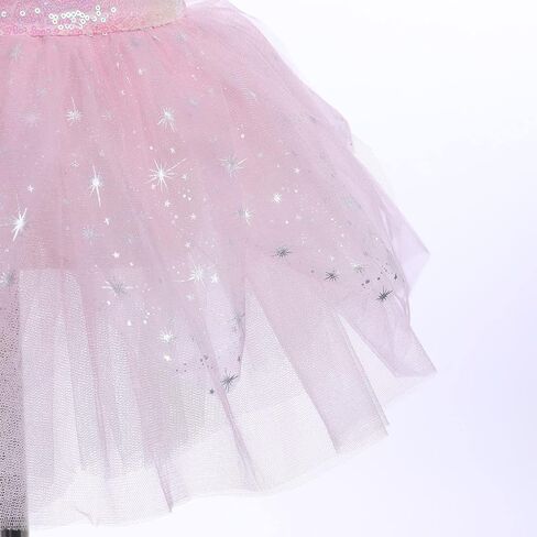 AFAVOM Girls Sequin Ballet Dance Dress Tutu Skirt Leotard Ballerina Fairy Princess Halloween Christmas Fancy Dress up Costume in Saudi Arabia