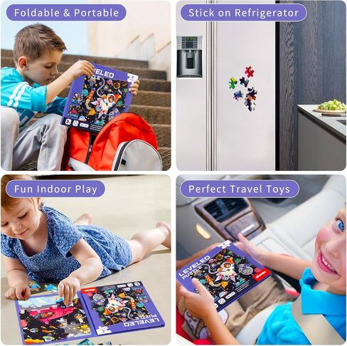 Magnetic Puzzles for Kids Ages 4-8 - 3 in 1-75 Pieces Magnet Jigsaw Puzzle Book for Toddlers Ages 3-5 Outer Ocean Magnetic Travel Puzzle Board Activities Toy for Boys and Girls for Christmas Toys in Saudi Arabia