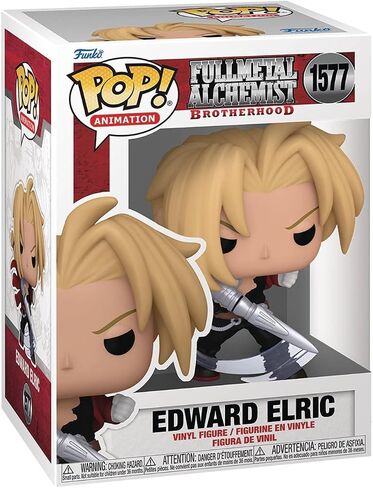 POP Anime: Fullmetal Alchemist: Brotherhood - إدوارد إلريك مع شخصية بليد فانكو من الفينيل (مرفقة مع حافظة حماية صندوقية متوافقة)، متعددة الألوان، 3.75 بوصة in Saudi Arabia