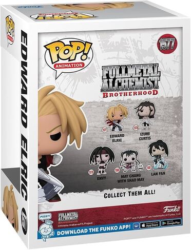 POP Anime: Fullmetal Alchemist: Brotherhood - إدوارد إلريك مع شخصية بليد فانكو من الفينيل (مرفقة مع حافظة حماية صندوقية متوافقة)، متعددة الألوان، 3.75 بوصة in Saudi Arabia