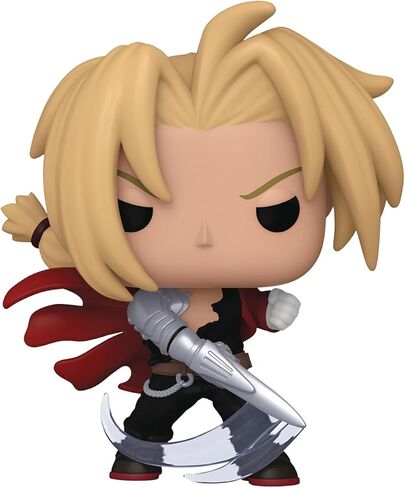 POP Anime: Fullmetal Alchemist: Brotherhood - إدوارد إلريك مع شخصية بليد فانكو من الفينيل (مرفقة مع حافظة حماية صندوقية متوافقة)، متعددة الألوان، 3.75 بوصة in Saudi Arabia