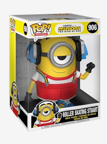 Funko Pop! Movies: Minions: The Rise of Gru - Roller Skating Stuart 10", Multicolor in Saudi Arabia