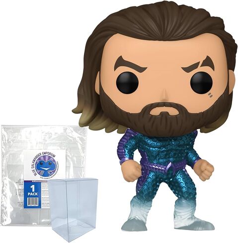 Aquaman Stealth #1302 Funko Pop مع حقيبة حماية Blue Salamander Emporium in Kuwait