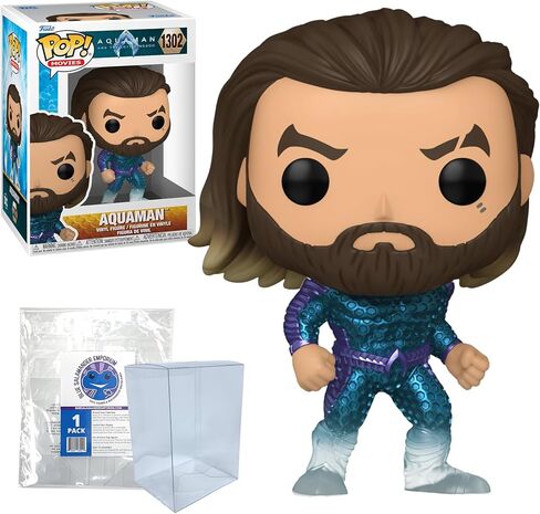 Aquaman Stealth #1302 Funko Pop مع حقيبة حماية Blue Salamander Emporium in Kuwait
