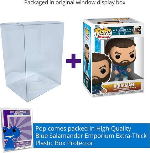 Aquaman Stealth #1302 Funko Pop مع حقيبة حماية Blue Salamander Emporium in Kuwait