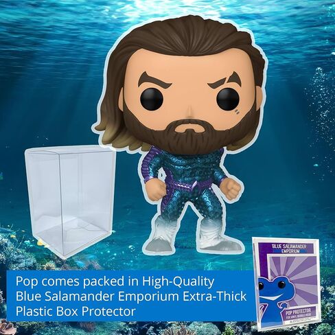Aquaman Stealth #1302 Funko Pop مع حقيبة حماية Blue Salamander Emporium in Kuwait