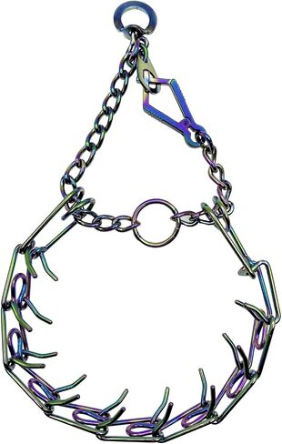 Silver Prong Pinch Dog Collar, No Pull Dog Collar Adjustable Quick Release Dog Training Collar with Quick Release Buckle for Small Medium Large Dogs (Silver, M) in Saudi Arabia