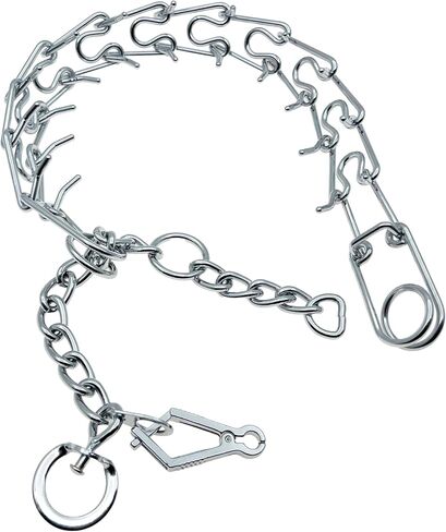 Silver Prong Pinch Dog Collar, No Pull Dog Collar Adjustable Quick Release Dog Training Collar with Quick Release Buckle for Small Medium Large Dogs (Silver, M) in Saudi Arabia