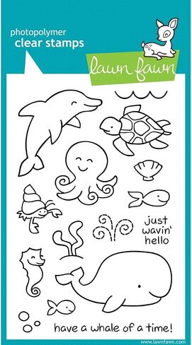 Lawn Fawn Clear Stamps 4"X6"-Critters In The Sea -LF311 in Saudi Arabia
