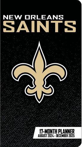 TURNER SPORTS New Orleans Saints 2024-25 17-Month Pocket Planner (25998890551) in Saudi Arabia