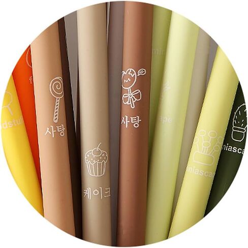 T-shin Rollerball Pens 6 Pack Morandi Gradient Color, Gel Black Ink Pens Set,Retractable Cute Creative Student Pen,Kids Girl Women School Office Supplies Gift,Novelty Stationery (Brown) in Kuwait