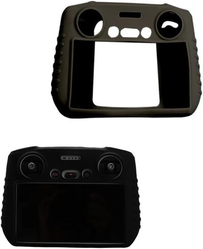 Silicone Sleeve Protective Cover for DJI Mini 3 Pro/Mini/Air 2S/Mavic 3 PRO/Classic DJI RC Remote Controller Accessories (Black) in Saudi Arabia